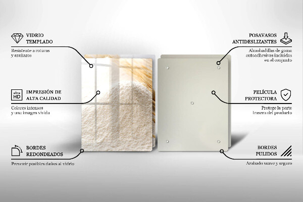 Induction hob cover Flour and cereals