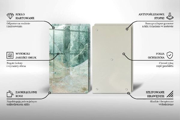 Induction hob cover Stone structure