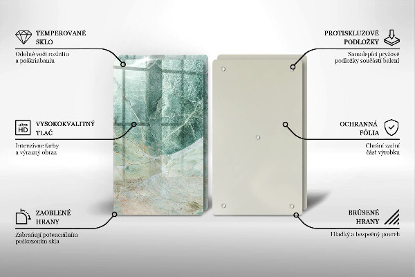 Induction hob cover Stone structure