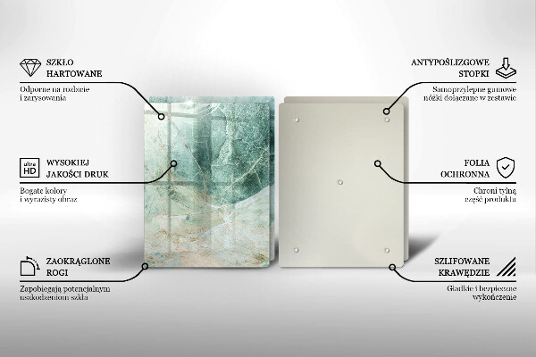 Induction hob cover Stone structure