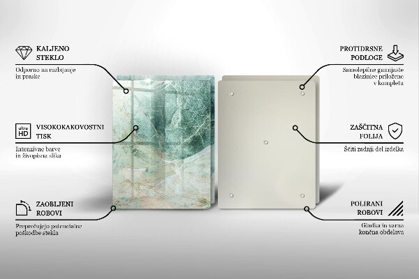 Induction hob cover Stone structure