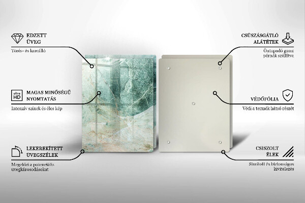 Induction hob cover Stone structure