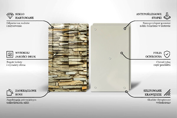 Induction hob cover Decorative stones