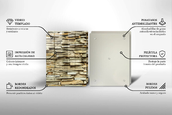 Induction hob cover Decorative stones