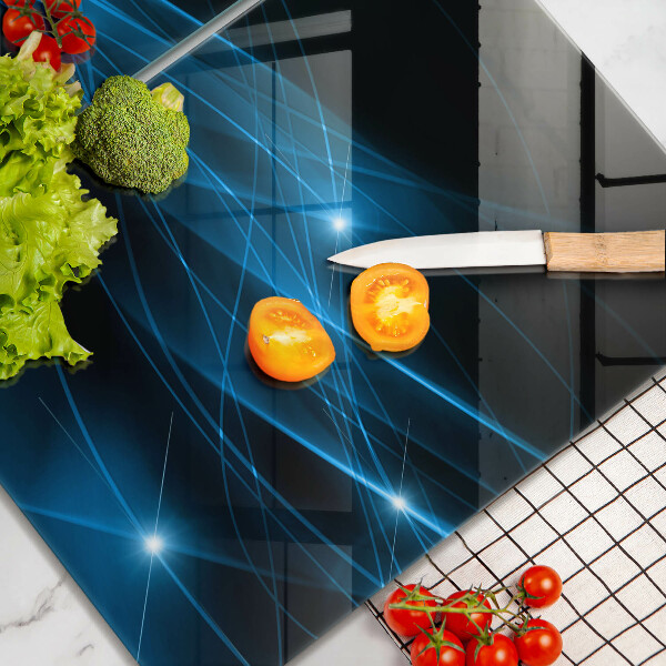 Induction hob cover Blue smoke abstraction