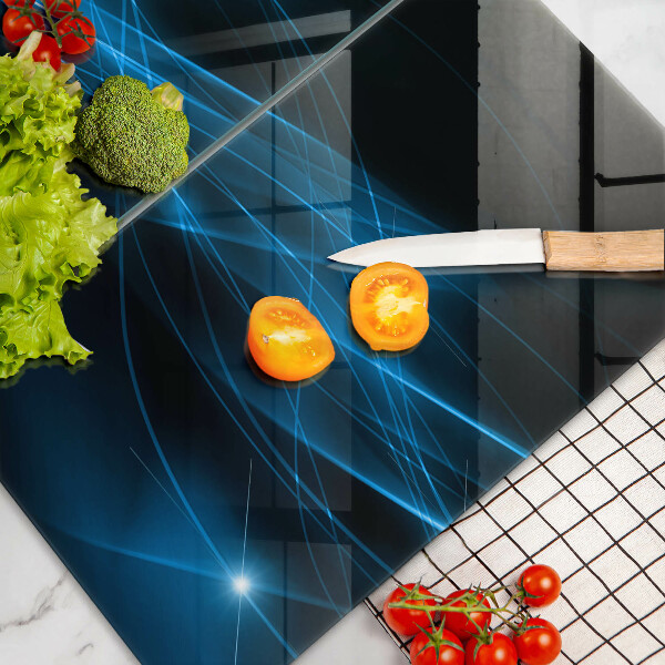 Induction hob cover Blue smoke abstraction