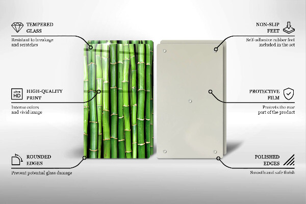 Induction hob cover Nature bamboo