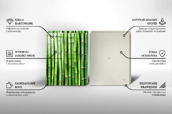 Induction hob cover Nature bamboo