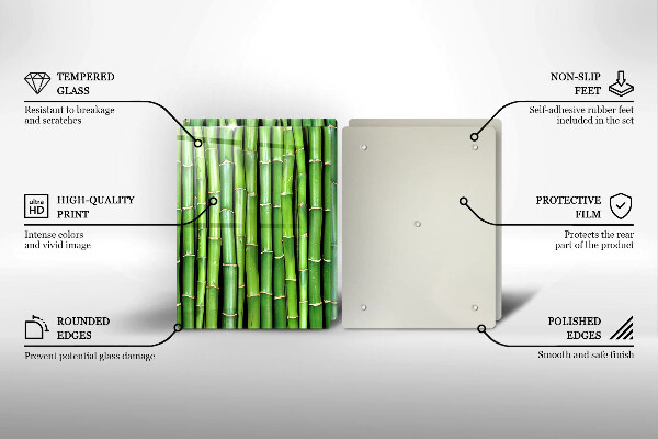Induction hob cover Nature bamboo