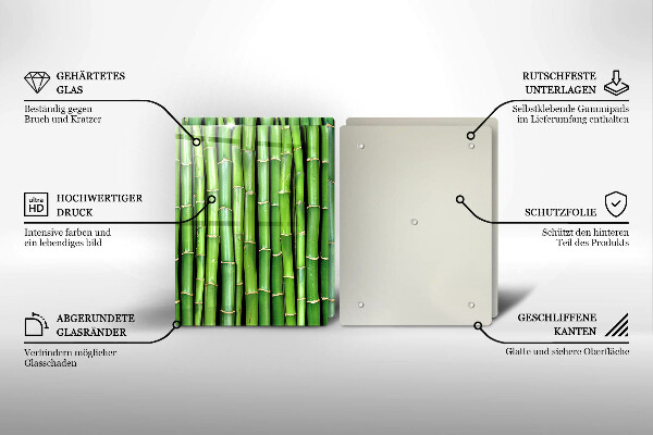 Induction hob cover Nature bamboo