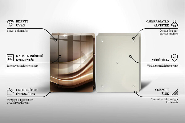 Kitchen worktop protector Abstraction mild lines