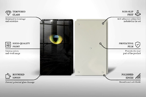 Kitchen worktop protector Animal cat eyes