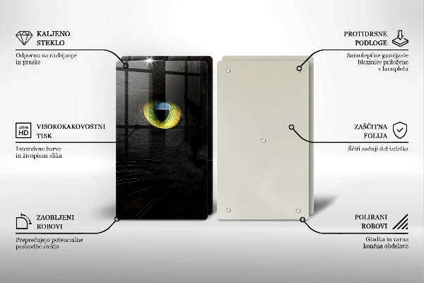 Kitchen worktop protector Animal cat eyes