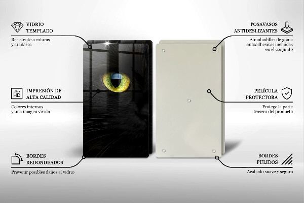 Kitchen worktop protector Animal cat eyes