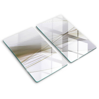 Induction hob cover Abstraction Design lines