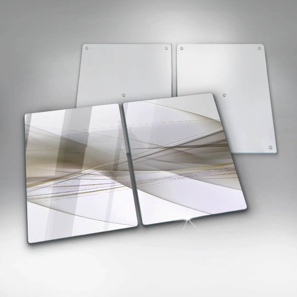 Induction hob cover Abstraction Design lines