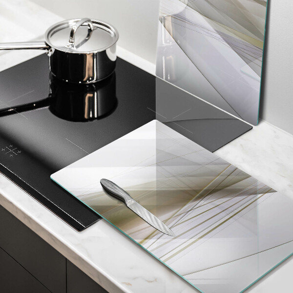 Induction hob cover Abstraction Design lines