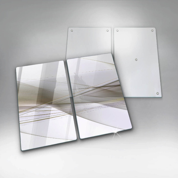 Induction hob cover Abstraction Design lines