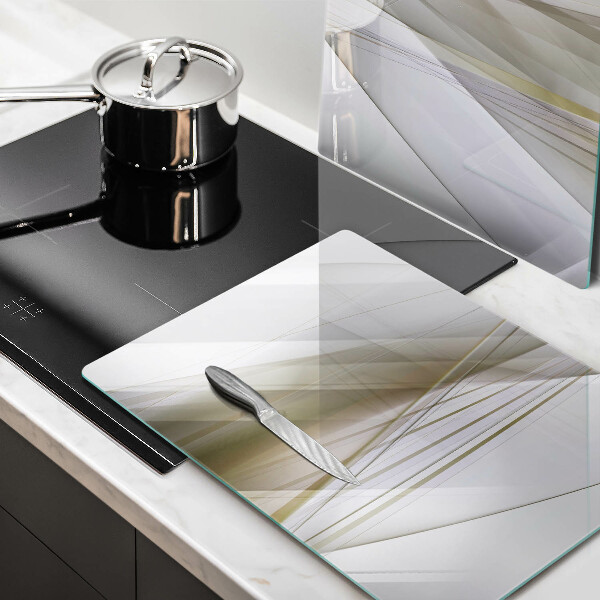 Induction hob cover Abstraction Design lines