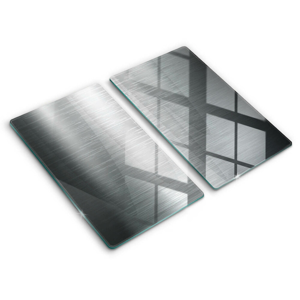 Induction hob cover Metal texture