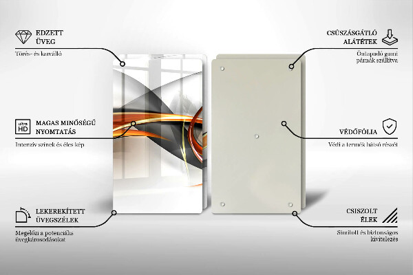 Induction hob cover Modern shapes