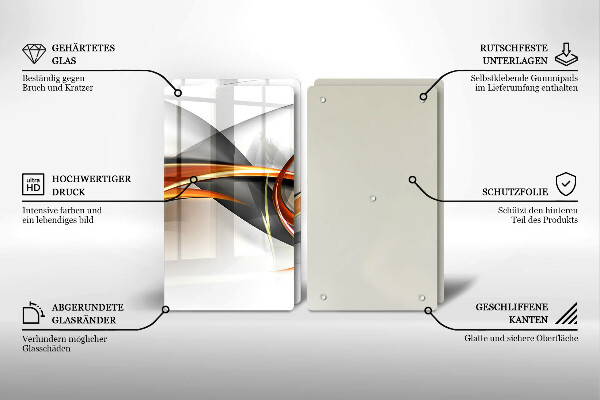 Induction hob cover Modern shapes