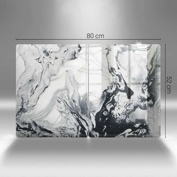 Induction hob cover Ink abstraction