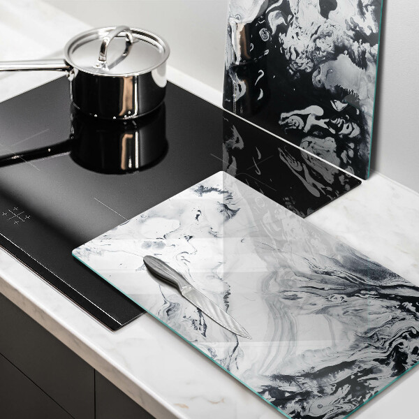 Induction hob cover Ink abstraction