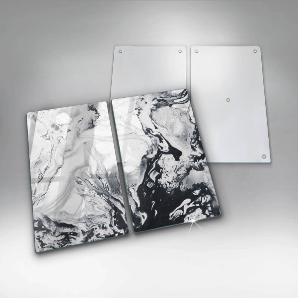 Induction hob cover Ink abstraction