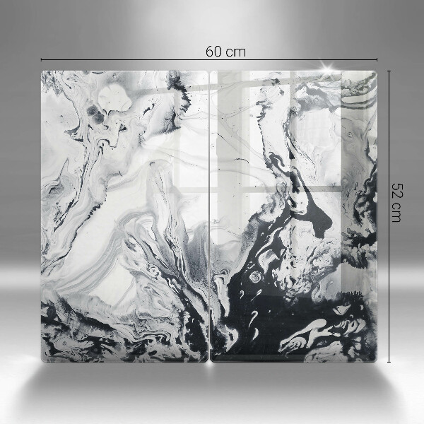 Induction hob cover Ink abstraction