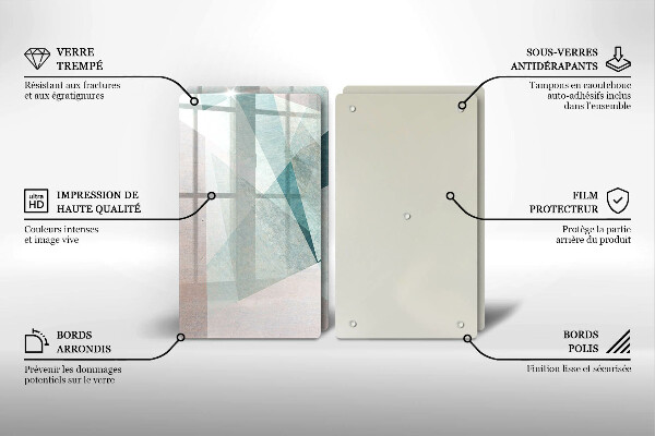 Kitchen worktop protector Sharp abstraction