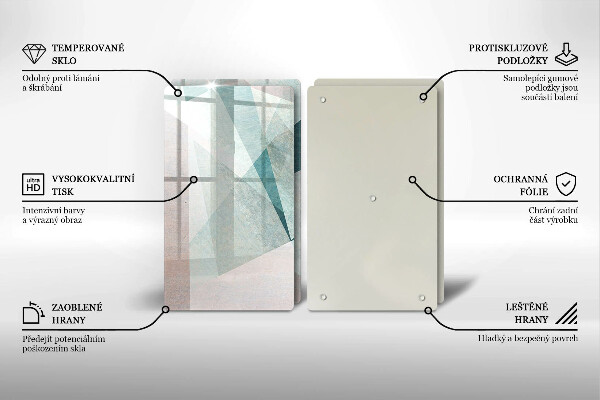 Kitchen worktop protector Sharp abstraction