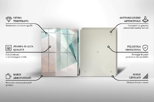 Kitchen worktop protector Sharp abstraction