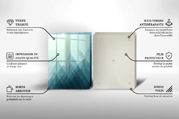 Kitchen worktop protector Abstract mountains