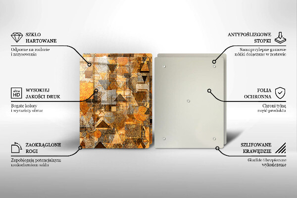 Kitchen worktop protector Geometric figure pattern