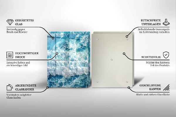 Kitchen worktop protector Water sea waves