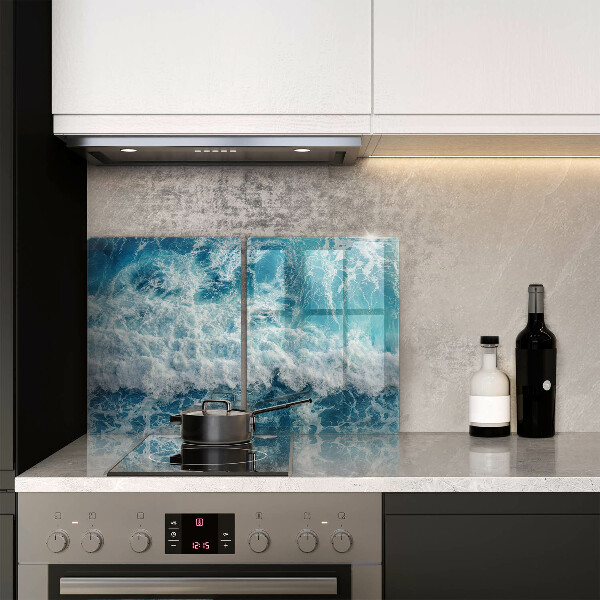 Kitchen worktop protector Water sea waves