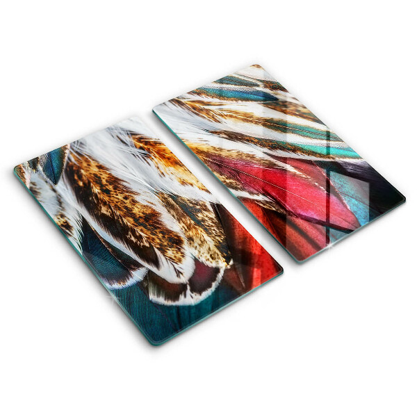 Kitchen worktop protector Boho bird feathers