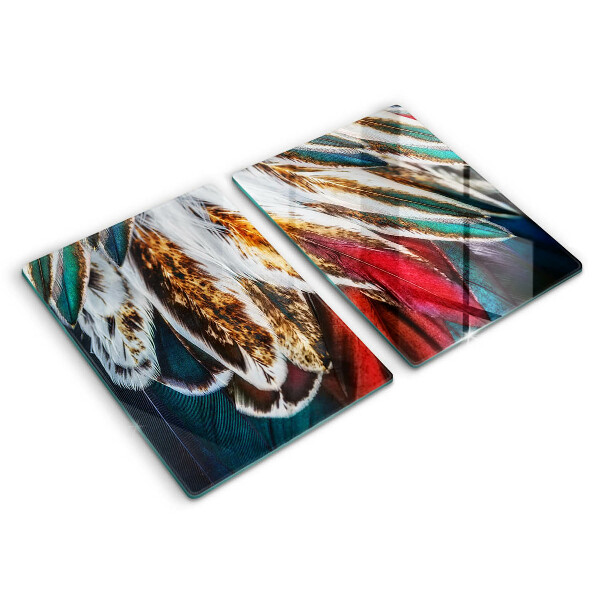 Kitchen worktop protector Boho bird feathers
