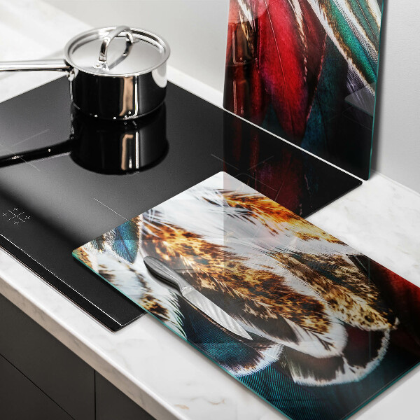 Kitchen worktop protector Boho bird feathers