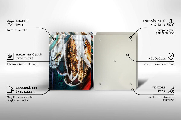 Kitchen worktop protector Boho bird feathers