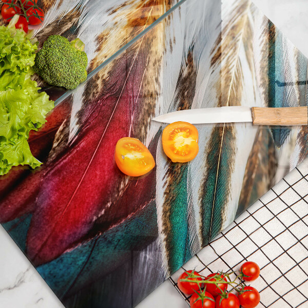 Kitchen worktop protector Boho bird feathers