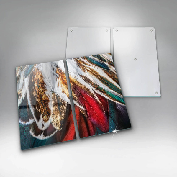 Kitchen worktop protector Boho bird feathers