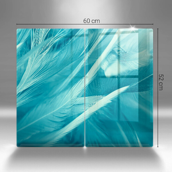 Induction hob cover Delicate feathers