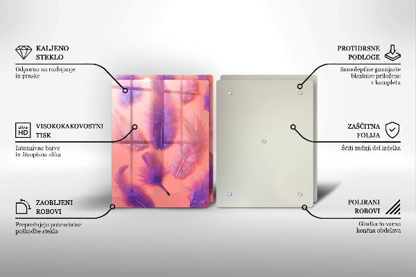 Induction hob cover Fluffy feathers