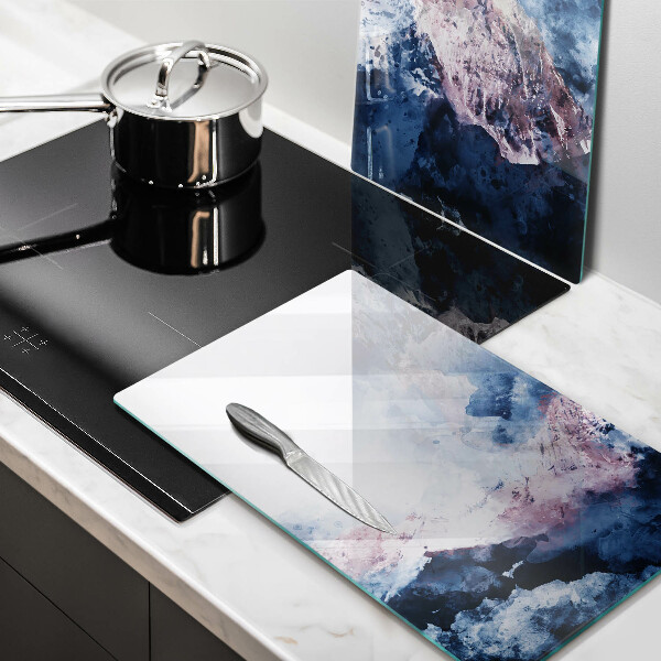 Induction hob cover Abstraction painted mountains