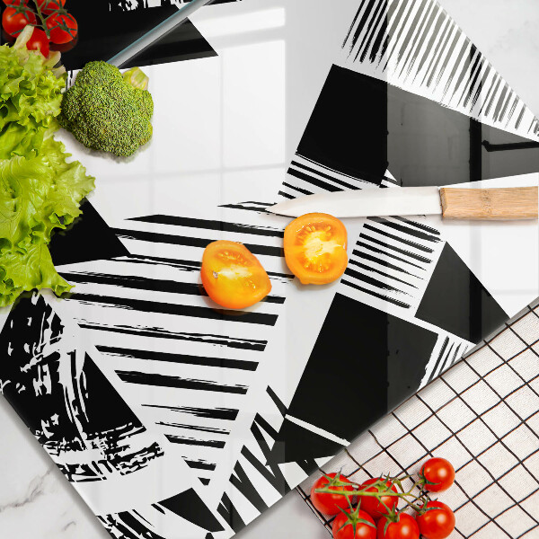 Induction hob cover Geometric triangles