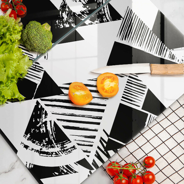 Induction hob cover Geometric triangles