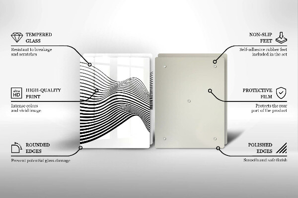 Induction hob cover Linear abstraction