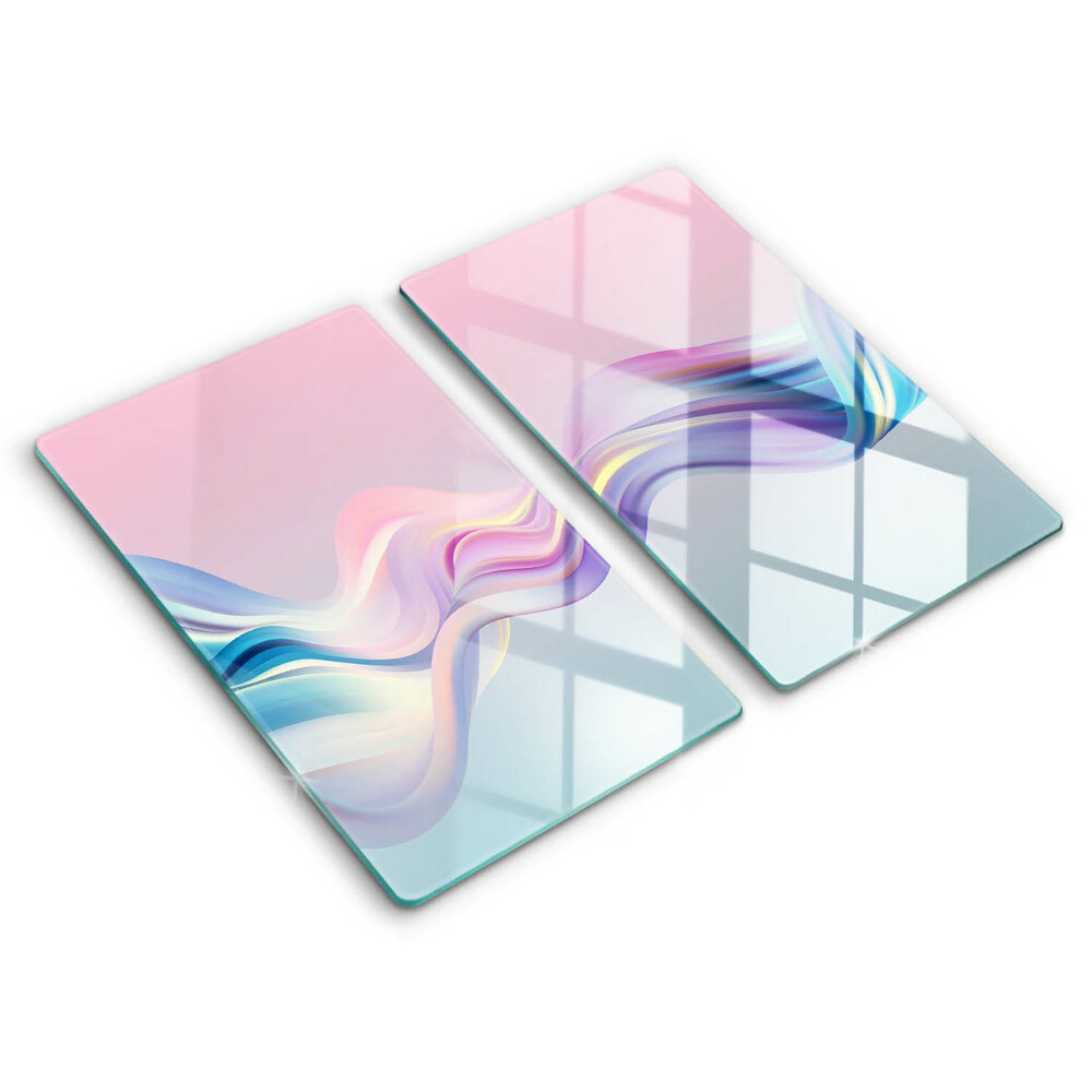 Induction hob cover Pastel abstraction